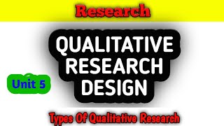 qualitative research design  nursing research  types with examples [upl. by Singhal]