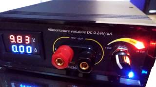 Alimentatore variabile 024V6A  FAI DA TE switching power supply [upl. by Cadman]