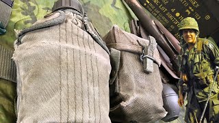 M1956 Web Gear of the Vietnam War  Basic Infantrymans M56 Setup [upl. by Mairem]