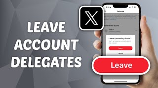 How to Leave Account Delegate on X Twitter [upl. by Aihselat653]