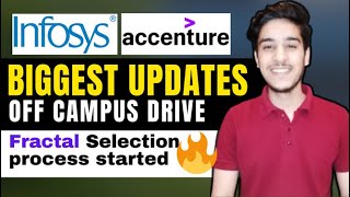 Infosys SP Campus Recruitment  Infosys SP Role Exam Mail Fractal shortlisting Accenture HackDiva [upl. by Lesirg]