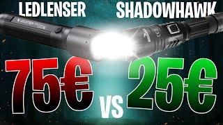 Taschenlampen Test ✅ Teuer gegen Billig  LEDLENSER P7R Core vs Shadowhawk S9322 Outdoor Vergleich [upl. by Daggett935]