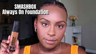 NEW SMASHBOX ALWAYS ON FOUNDATION  Review amp Wear Test OilyCombination Skin  Lawreen Wanjohi [upl. by Neri]