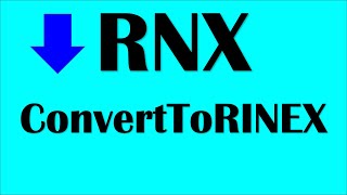 Convert To Rinex ConvertToRinex para convertir archivos T02 a rinex GPS GNSS [upl. by Estella551]