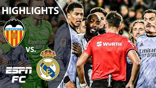 NO GOAL DRAMA 😱 Valencia vs Real Madrid  LALIGA Highlights  ESPN FC [upl. by Annahsat682]