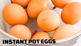 Instant Pot Hard Boiled EGGS  Easy Peel [upl. by Odranreb667]