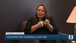 Sign language interpreter helps the deaf community understand COVID19 briefings [upl. by Nednerb366]