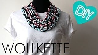 DIY Kette oder Armband aus Wolle [upl. by Hebbe]