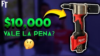 Umboxing Y Review REMACHADORA ELÉCTRICA ⚡️ MILWAUKEE 🔴 La ponemos a prueba contra remachadora manual [upl. by Ettevroc]