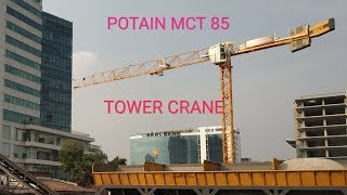 Tower Crane  Operation  POTAIN  MCT 85 টাওয়ার ক্রেন Smart Engineering By Smart Engineering [upl. by Nhguavahs]