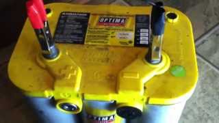 HOW TO REGENERATE AND RECHARGE A DEEPLY DISCHARGED OPTIMA GEL BATTERY PART1 [upl. by Nivlac142]