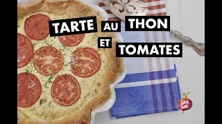 TARTE AU THON ET À LA TOMATE 🍅🐟Quiche au thon La petite bette [upl. by Mandy]