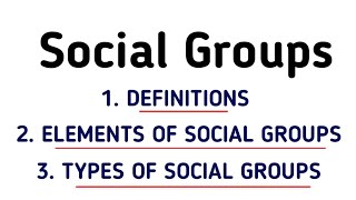 Social Groups Sociology in Hindi Urdu  Introduction Definitions Essentials and Types sociology [upl. by Aramas483]