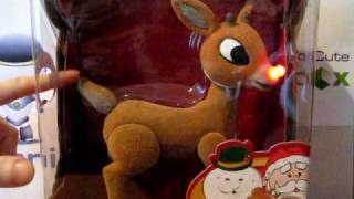 Rudolph the RedNosed Reindeer Talking Rudolph Deluxe Figure [upl. by Studley]