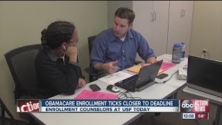 Enrollment for Obamacare ticks closer to deadline [upl. by Ydnak]