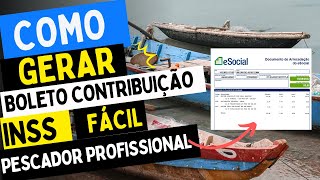 COMO EMITIR GPS BOLETO DE CONTRIBUIÇÃO DO PESCADOR ARTESANAL [upl. by Alleuqram]