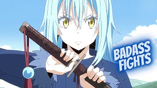 Top 10 Best Fights of That Time I Got Reincarnated As A Slime  Top Fights of Season 1 and 2 [upl. by Ahsakal]