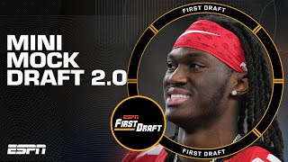 Mini Mock Mel Kiper Jr and Field Yates analyze picks 112 of the 2024 NFL draft  First Draft 🏈 [upl. by Brezin]