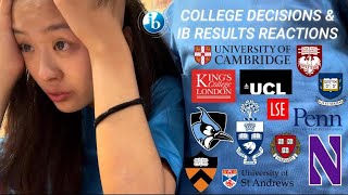 COLLEGE DECISIONS  IB RESULTS REACTION 2023 ivies t10s northwestern jhu uk cambridge hk intl [upl. by Bickart]