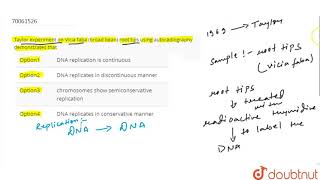 Taylor experiment on Vicia faba broad bean root tips using autoradiography demonstrates that [upl. by Amal635]