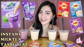 Nestea Taro Milktea Taste Test  Lipton Milktea  Papasa Kaya Ang Lasa [upl. by Grannias]