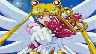 Eternal Sailor Moon Transformation and Attacks from Sailor Stars [upl. by Pettifer]