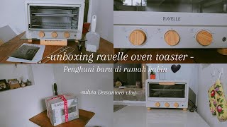 Unboxing dan review Ravelle oven toaster 20L  oven putih aestetik [upl. by Aiykan303]