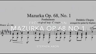 Chopin Mazurka Op 68 No 1 [upl. by Whitehouse]