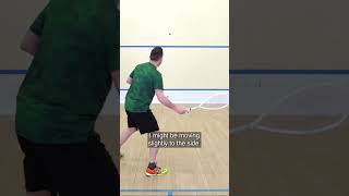 Half Volleys quick tip 💡 Watch the full series on squashskillscom 🎥 squash [upl. by Nonnad]