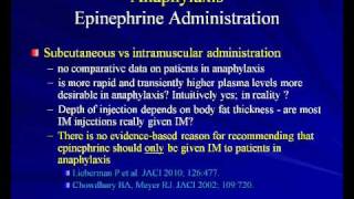 Anaphylaxis and the use of Epinephrine Richard Nicklas MD [upl. by Weingartner25]