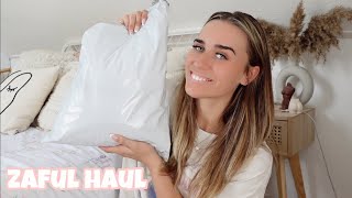 ZAFUL SUMMER HOLIDAY TRY ON HAUL amp discount code  bikinis dresses jewellery etc  Talia Rose [upl. by Eixela442]