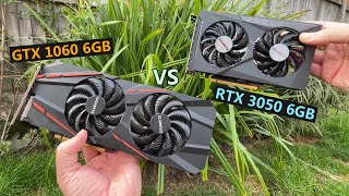 GTX 1060 6GB Vs RTX 3050 6GB  Old Mainstream Vs Modern EntryLevel [upl. by Morril]