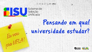 Pensando em qual universidade estudar VemPraUFLA [upl. by Latsyrcal582]