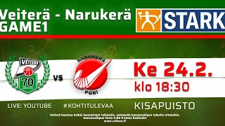 Bandyliiga VEITERÄ  NARUKERÄ Välierä Live [upl. by Noevad]