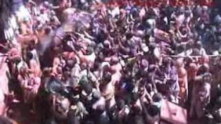 holi in Banke Bihari Temple [upl. by Anderer]