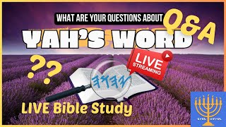 What are your QUESTIONS about YAHS WORD Join our LIVE BIBLE STUDY Starts Friday at 8pm EST 📖 [upl. by Llenil]