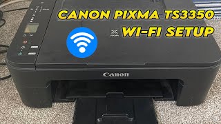 Canon TS3350  How to Setup the WiFi iPhone amp Android Wireless Connection [upl. by Ailenroc]