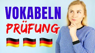 Die wichtigsten Wörter auf Deutsch von A1  B2 │Thema PRÜFUNG [upl. by Spancake104]