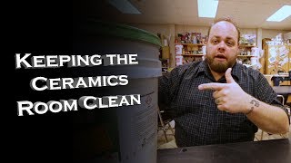 Keeping the Ceramic Room Clean  Ceramics 101  University of YouTube [upl. by Nanaek256]