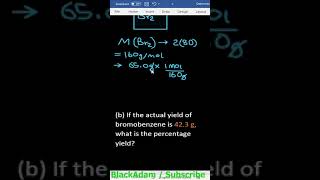 Determining Percentage yield from theoretical yield and actual yield using the limited reactant mol [upl. by Selyn461]