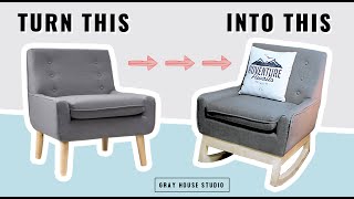 How to Build a Rocking Chair Base for an Upholstered Chair [upl. by Hardy]