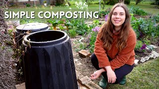 How to Start a Compost Bin 🥗🌿 Simple Composting for Beginners [upl. by Eidnak805]