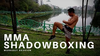 15 Minute KILLER MMA Shadowboxing Workout [upl. by Asserrac]