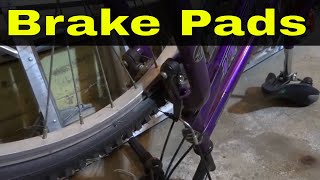 How To Fix Bicycle Brake Pads Rubbing On One SideTutorial [upl. by Ellevart]