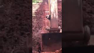 Drainage canal excavatoryoutube cars excavator bullldozer caterpillar excavating [upl. by Ecinom321]