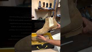 New Beige Suede Chelsea Boots For Men at Warewood Shoemakers [upl. by Acissehc]