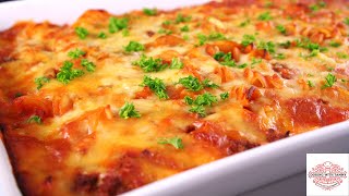 The Best Baked Spaghetti Recipe  BEST Baked Spaghetti Meaty Cheesy Recipe [upl. by Bernj]