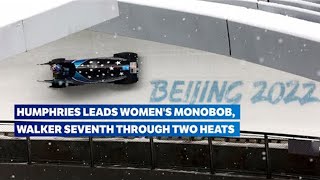 Womens Monobob  Heats 1 amp 2  Bobsleigh Beijing 2022  Highlights [upl. by Aleuqahs]