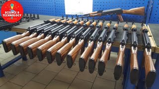 How is AKM ASSAULT RIFLE made Modern Ammunition Manufacturing Process Inside Gun Factory Process [upl. by Dael]