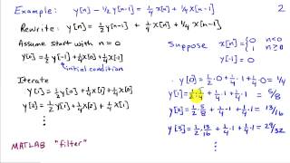 Difference Equation Descriptions for Systems [upl. by Mcilroy741]